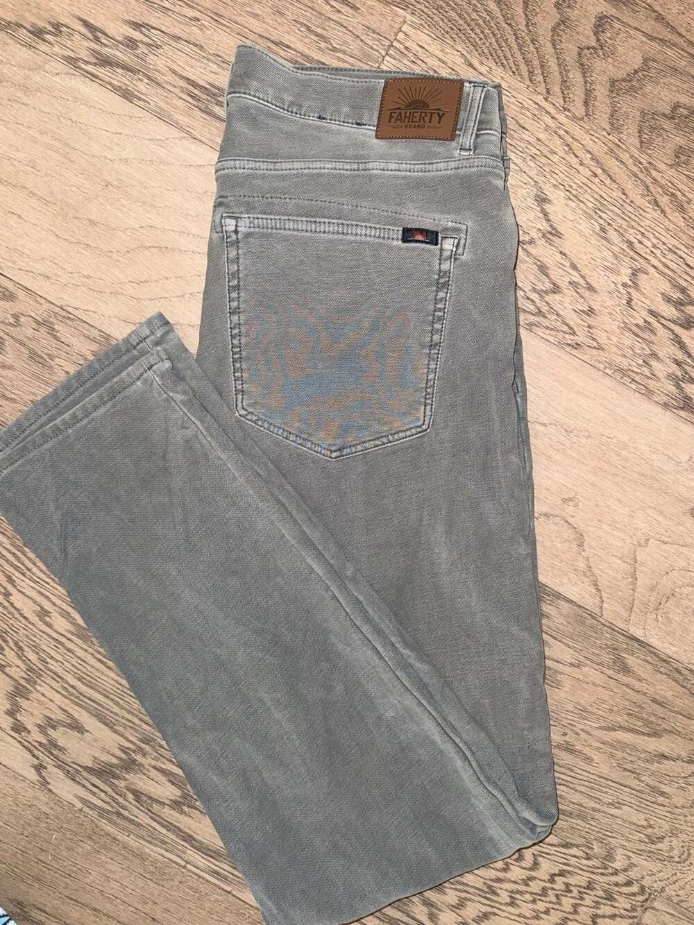 Faherty Brand Men's Stretch Terry 5-Pocket Slim Fit Pants